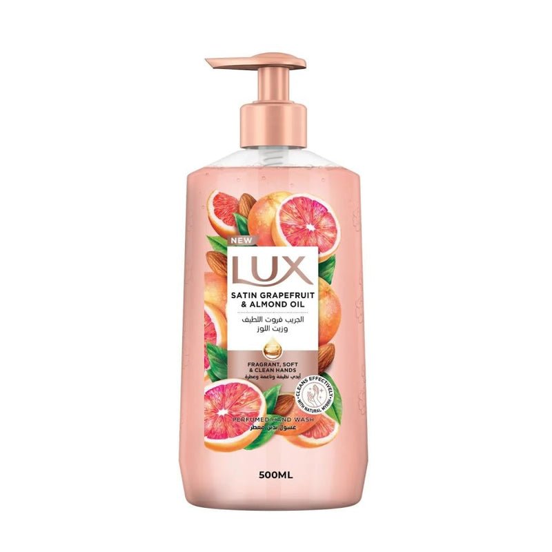 Buy Liquid Hand Wash Satin Grapefruit & Almond Oil Refreshing Lux 500ml