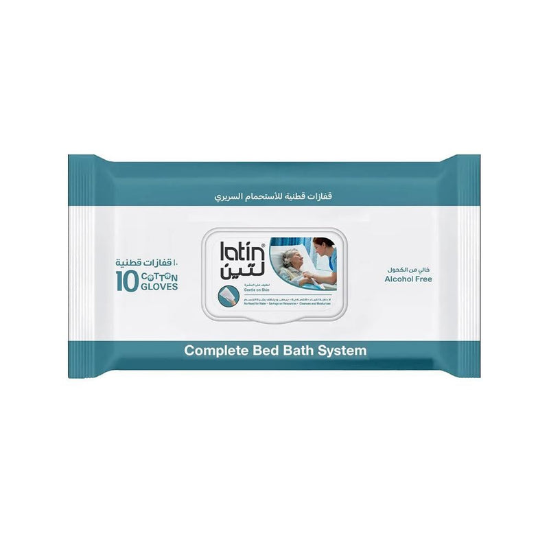 Cotton Bathing Gloves Scrub Clinical Dry Bathing Latin 10 Gloves