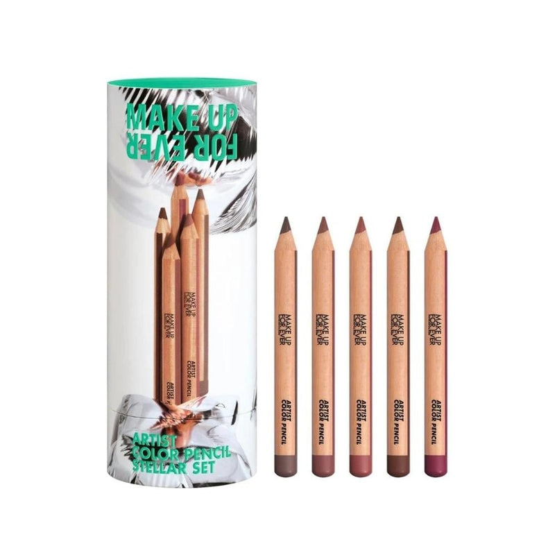 Make Up For Ever Artist Color Pencil Set, 5 Piece Mini Matte Lip Liner