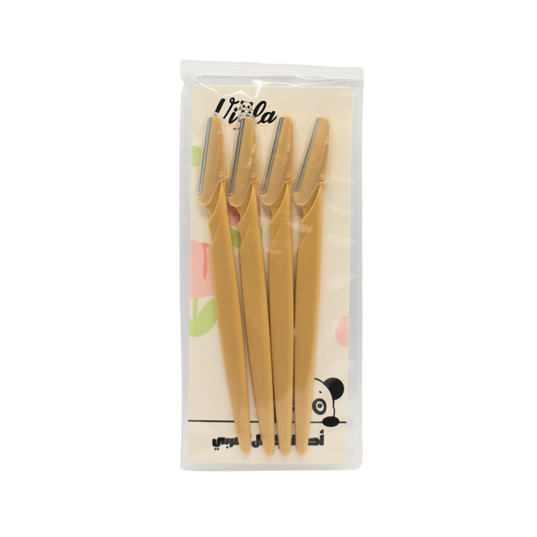 Viula Eyebrow Shaping Razors Stainless Steel Blades 4 Pieces