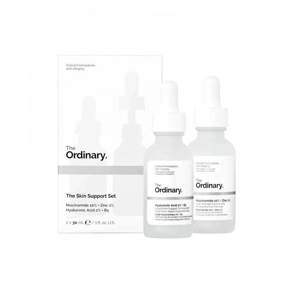 The Ordinary Skin Support Kit Hyaluronic Acid & Niacinamide Serums Hydrating & Refining 30ml