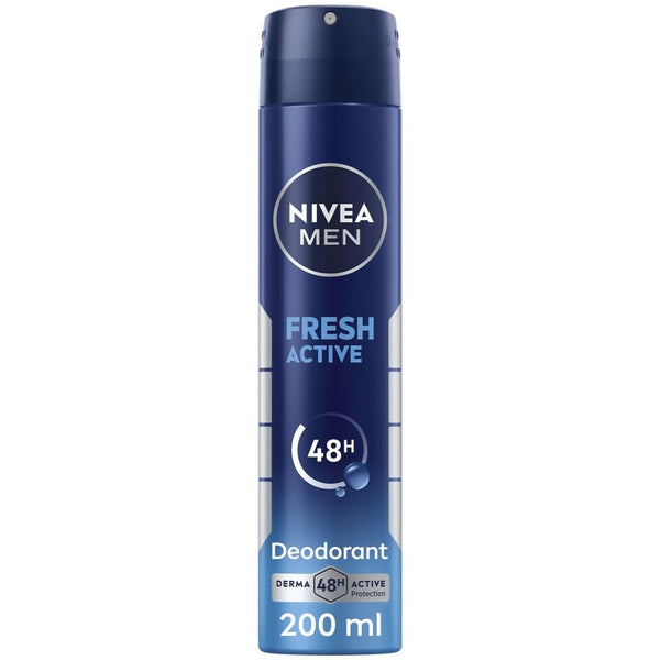 Best Spray Deodorant For Men Fresh Active 48h Protection Nivea 200ml