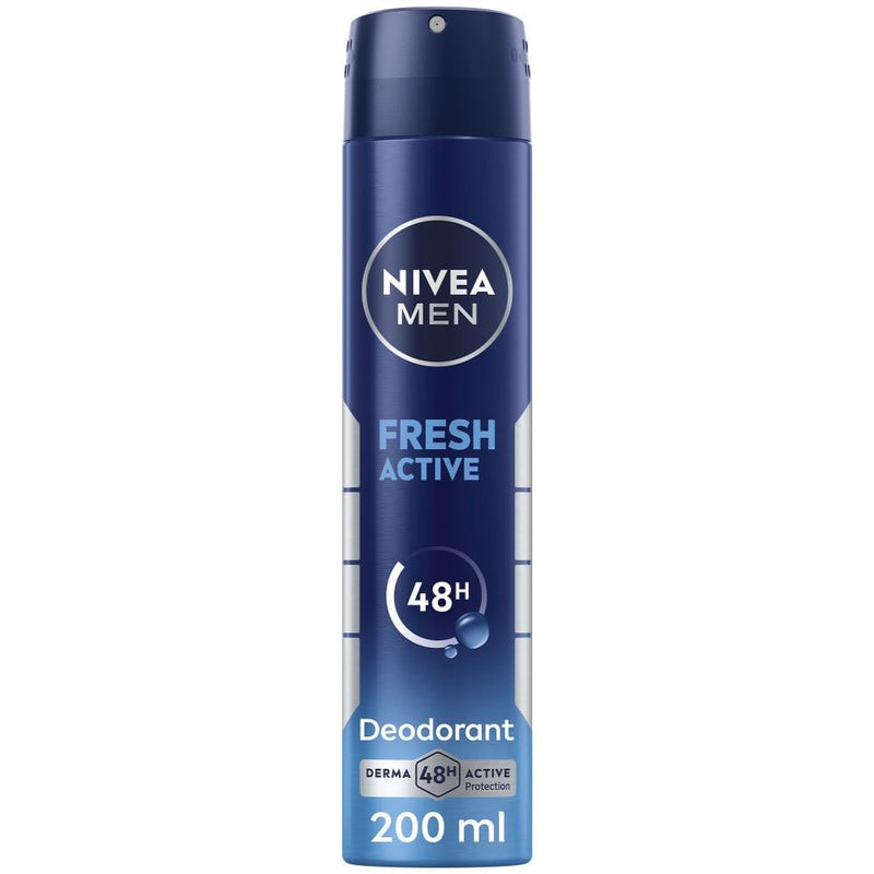 Best Spray Deodorant For Men Fresh Active 48h Protection Nivea 200ml