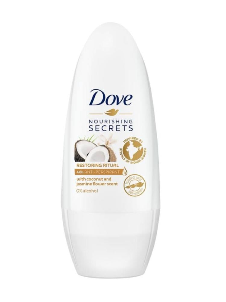 Dove Nourishing Secrets Coconut & Jasmine Roll-On Deodorant, 50ml
