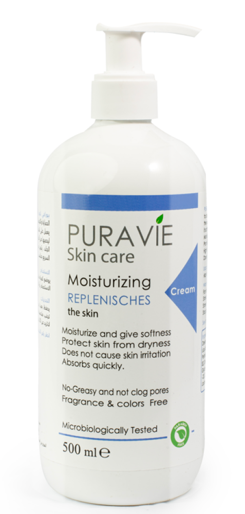 Moisturizing Skin Cream Deep Hydration For Dry Skin Puravie 500ml