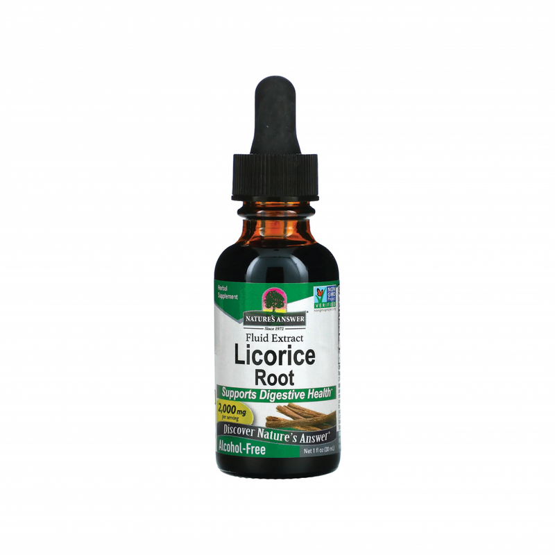 Licorice Root Supplement Herbal Extract Digestive Support Nature's Answer 30ml