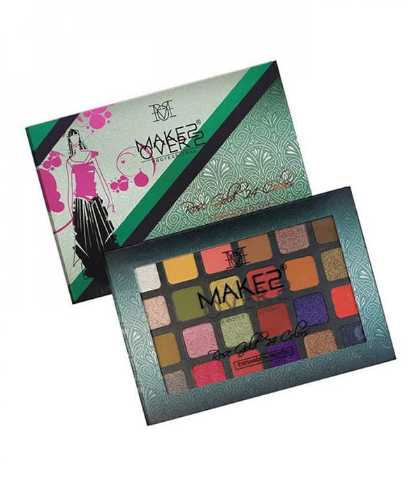 Make Over 22 Rose Gold Eyeshadow Palette 24-Color Matte Shimmer M1704
