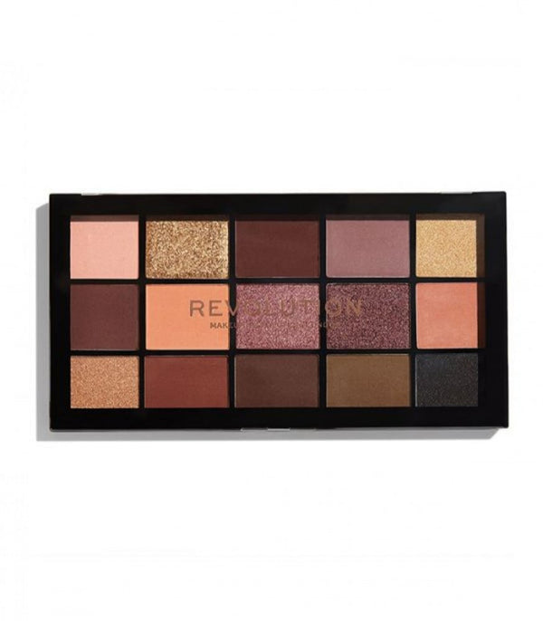 Velvet Rose Eyeshadow Palette Matte Shimmer 15 Shades Revolution Makeup 15g