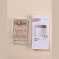 Short Almond Press on Nails Gradient Colors Easy Application Set