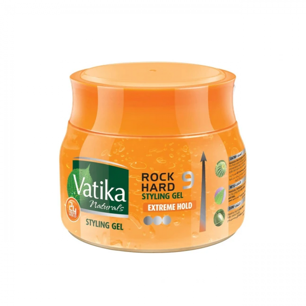 Vatika Rock Hard 9 Hair Styling Gel Maximum Hold Aloe Vera 500 ml