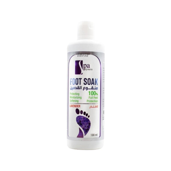 Spa System Lavender Foot Soak, Eucalyptus Oil, Odor Control, 500ml