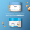 Exfoliating Body Scrub with Macadamia and Rice Milk Moisturizing Dove 298g