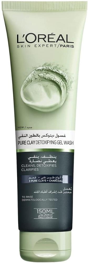 Clay Detox Gel Wash Deep Cleansing Purifying Face Wash LOREAL 150ml