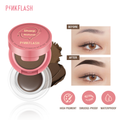 Pink Flash Dual-Effect Eyebrow Kit Powder & Gel - Waterproof