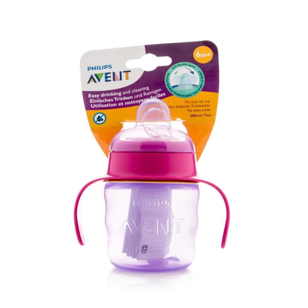 Avent Toddler Cup for Girls 200ml 6+ Months Spill-Resistant