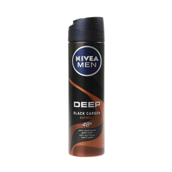 Best Spray Deodorant for Men Deep Black Carbon Nivea 150ml