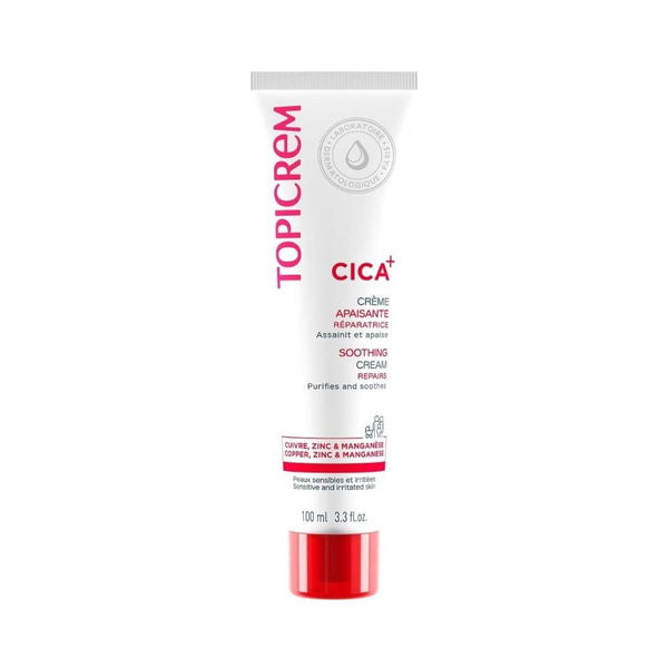 Cica Moisturizing Cream for Sensitive Skin Repair Topicrem 100ml