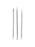 Salon System 3-Piece Facial Cleansing Needle Set for Blackhead Removal