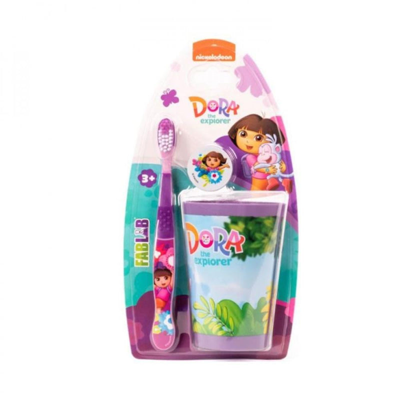Kids Oral Care Set Toothbrush & Cup Nickelodeon Dora TMNT
