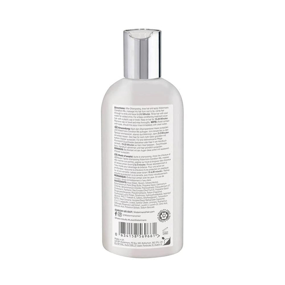 Watermans Condition Me Conditioner Hair Care for Damaged Hair with Natural Ingredients 250ml