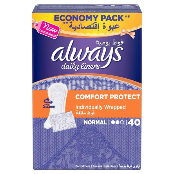 Best Pantyliners Normal Daily Protection Always 10x40