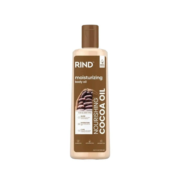Rind Cocoa Butter Moisturizing Body Oil for Dry Skin, 195ml