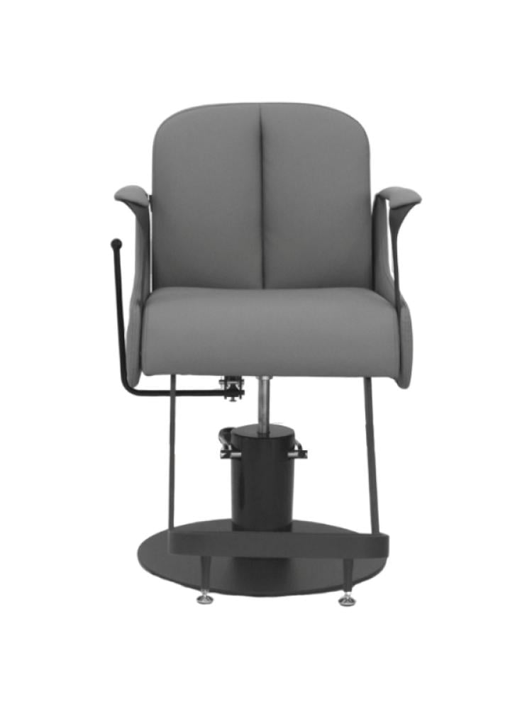 Salon System G20A60 Gray Hair Cutting & Styling Chair with Chrome Base