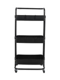 Salon System 3-Tier Mesh Trolley, Black