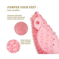 Unipro Silicone Bath Loofah with Back and Foot Scrubber, Non-Slip TPE