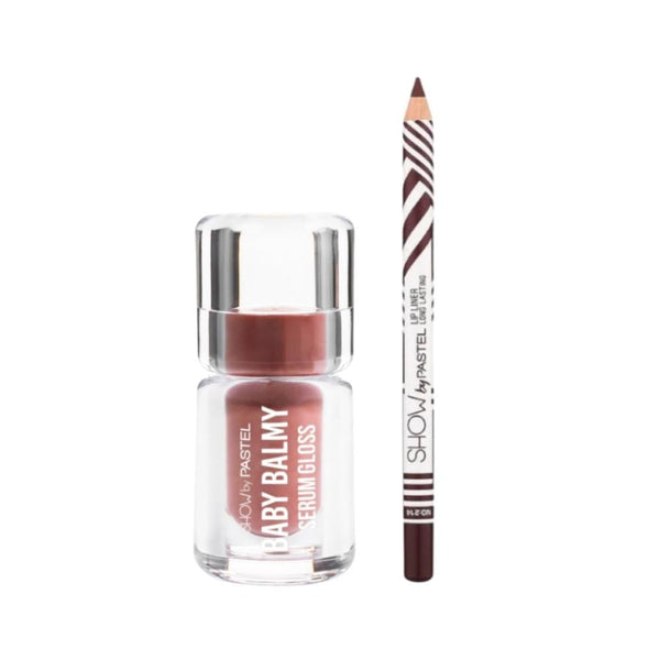 Pastel Lip Combo - Show By Pastel Lip Liner & Baby Balmy Serum - 2 Pieces