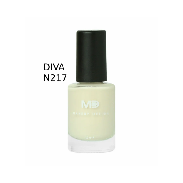 MD Diva Nail Polish N217 Quick-Dry Formula 12ml Vibrant Color