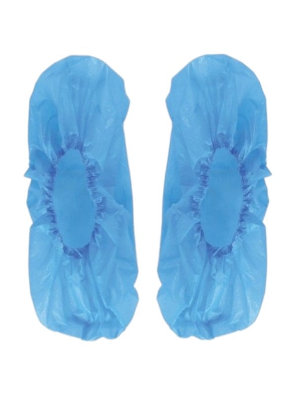 Right Disposable Plastic Shoe Covers - 100 Count