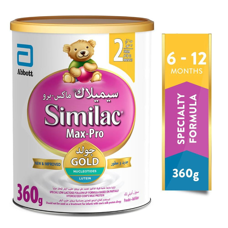 Low Lactose Follow-On Milk Stage 2 Max Pro Similac 360g