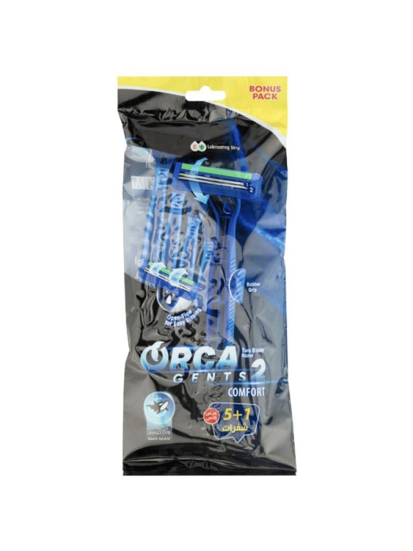 Orca Gent Mens Razor Blades - 2 Blades Comfort 5+1 Pack