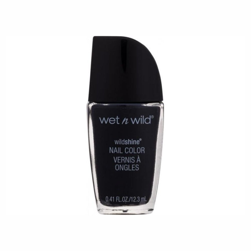 Wet n Wild Wild Shine Nail Polish, Black, 12.3ml