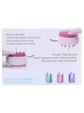 Salon System Scalp & Hair Massage Brush - Silicone Bristles, Assorted Colors
