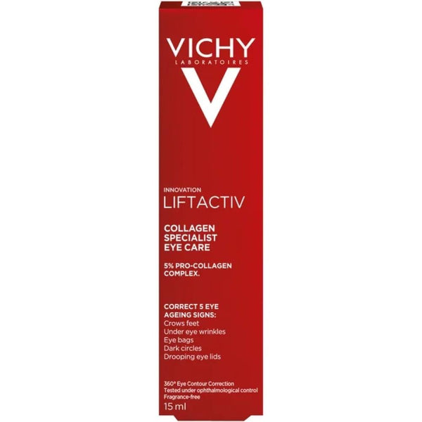 Vichy Liftactiv Collagen Specialist Eye Care Cream Anti Ageing 15ml