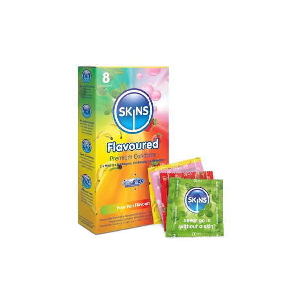 Flavoured Condoms Variety Pack Premium 8 Pack Skins