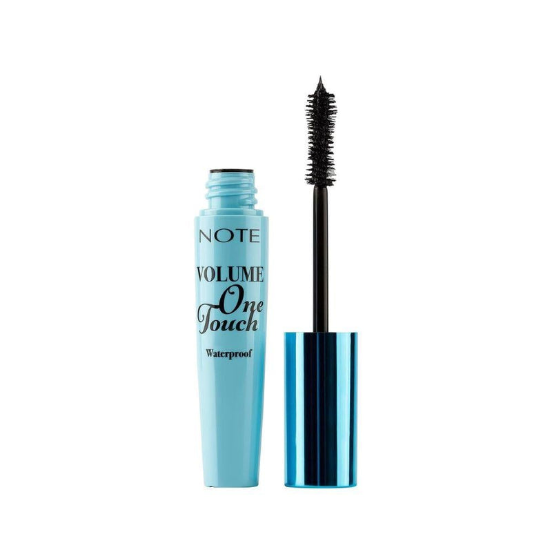 Note One Touch Volume Mascara Waterproof Black - Hourglass Brush for Defined Lashes
