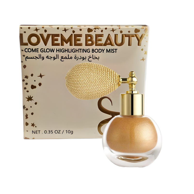 Love Me Beauty Body Highlighter Powder Gold 10g Shimmer Dust