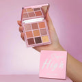 Bolver 9-Color Eyeshadow Palette E12 Shimmer Soft Finish