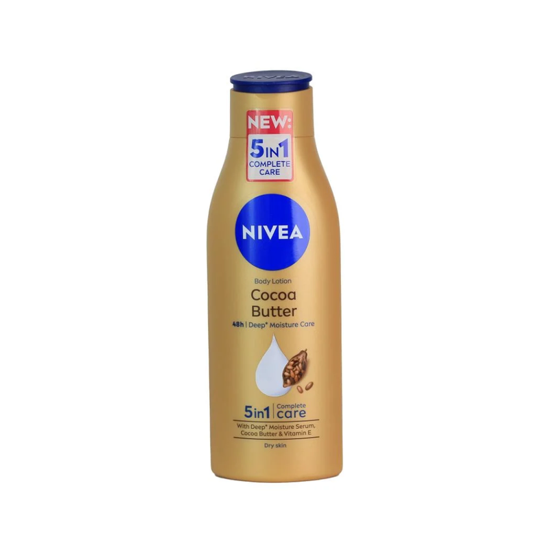 Nivea Cocoa Butter Body Lotion Deep Moisture Serum Vitamin E 250ml