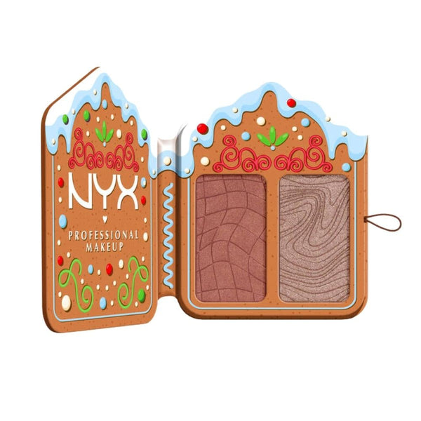 NYX Buttermelt Blush and Highlighter Palette, Cream Duo