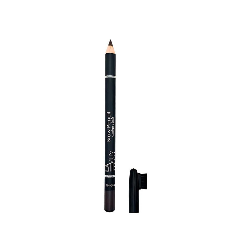 Lavuv Eyebrow Pencil with Brush, Smudge-Proof, 02 Brown