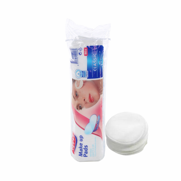 Tebes Cotton Pads Round Makeup Remover 100% Natural 80 Count
