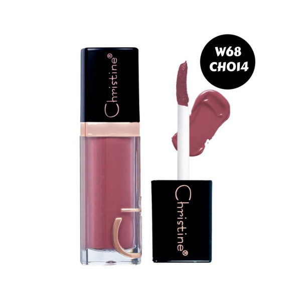 Christine Liquid Matte Lipstick W68 Long-Lasting Color