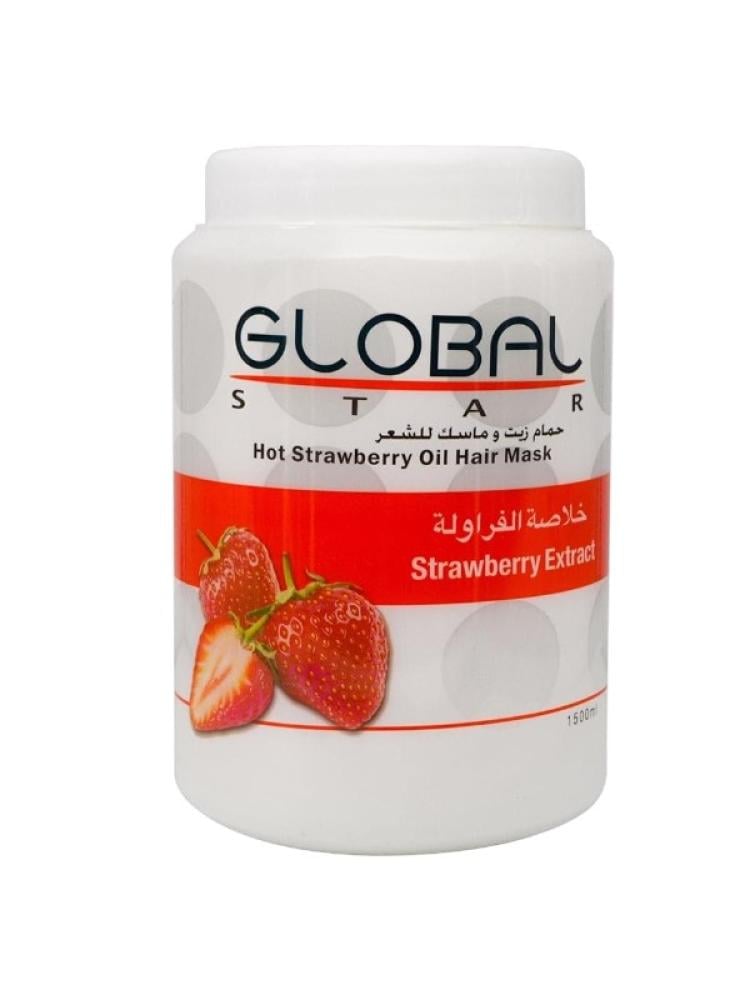 Globalstar Strawberry Hair Oil Bath and Mask - 1500 ml