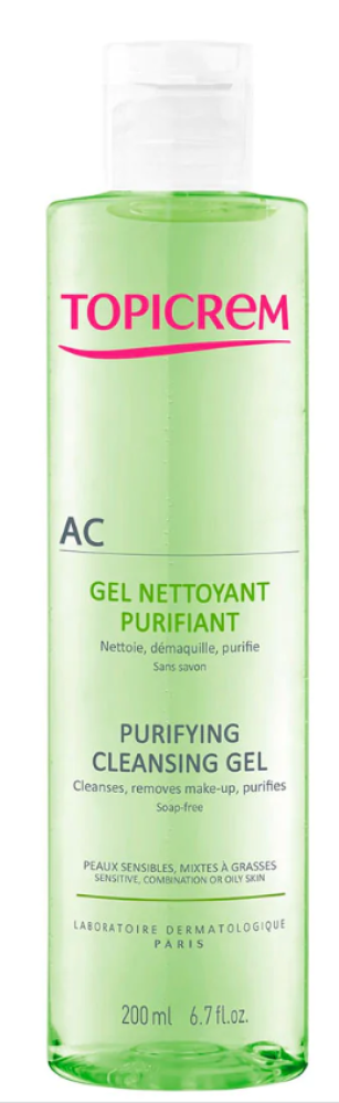 Best Cleansing Gel Ac Purifying Deep Pore Cleanser Topicrem 200ml