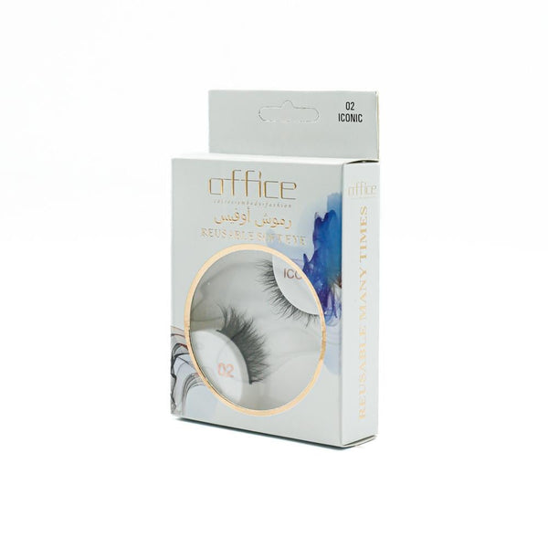 False Eyelashes 02 Natural Looking Reusable Horsehair Office 1 Pair