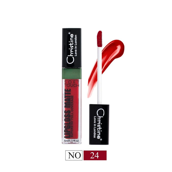 Christine Liquid Matte Lipstick Waterproof Long-Lasting Shade 24
